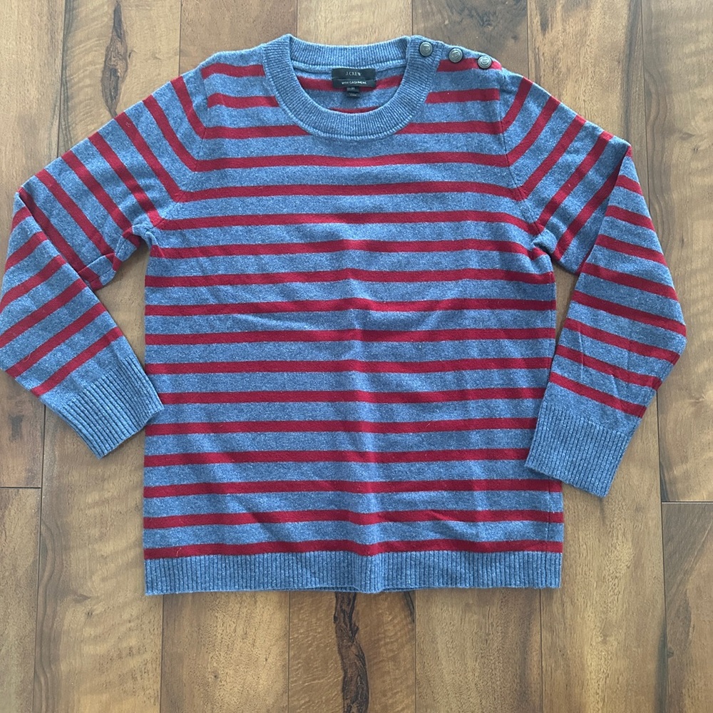 J crew with cashmere sweater, medium